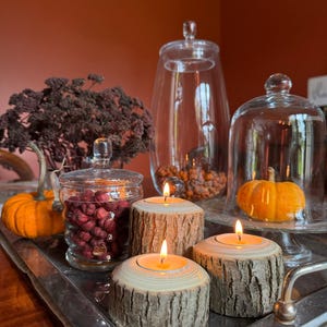 Hand Turned Tea Light holders - Set of 3