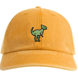 Dino Embroidered Dad Hat, Embroidered Unisex Hat, Dad Cap, Adjustable Cap Gift, Retro Dino Hat, Paleontology Lover Cap, Jurassic Fan Hat