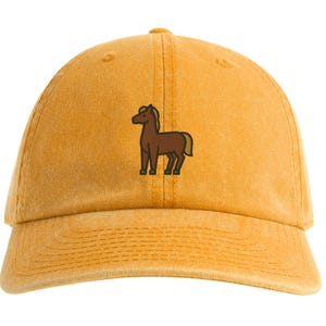Embroidered Horse Dad Hat: Equestrian Gift, Country Style