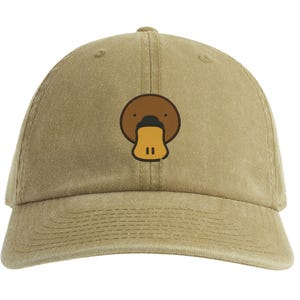 Embroidered Platypus Dad Hat: Unisex Aussie Animal Cap