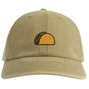 Embroidered Taco Dad Hat: Unisex Cotton Adjustable Cap