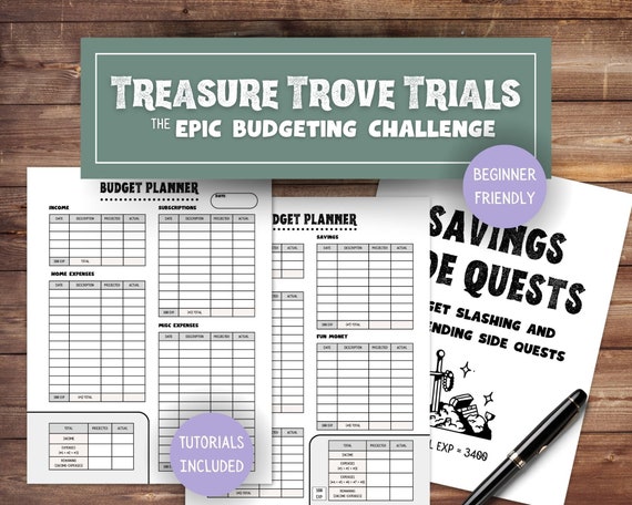 Printable Budget Planner Money Saving Challenge Debt Tracker Calendar Paycheck Budget Binder Financial Planner Cash Envelope Finance Tracker