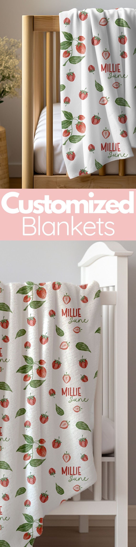 Personalized Baby Blanket With Name – Custom Flannel Blanket For Newborns, Infants, And Kids - View #8