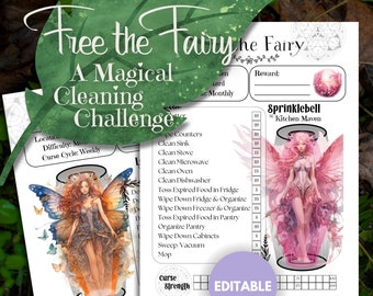 ADHD Cleaning Checklist Editable ADHD Kid Chore List Printable Chore Game House Cleaning Challenge Download Cleaning Game ADHD Adult Planner