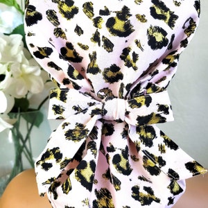 Large Satin Lined Scrub Hat, Protect Hair w/Satin Lined Ponytail Scrub Cap. Buttons/Size See Description, Nurse/Surgical/Doctor Cap