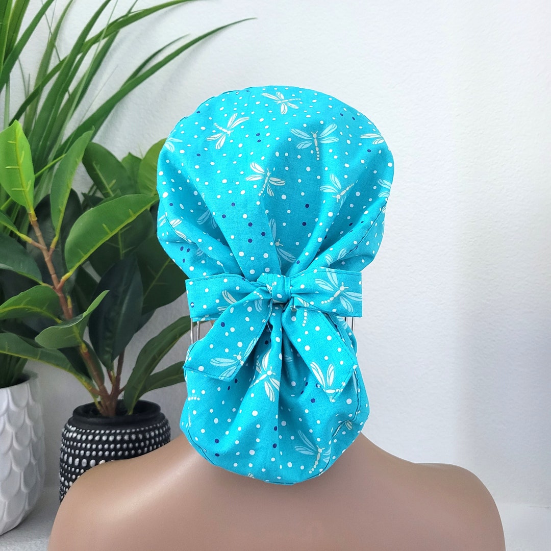 Medium Satin Lined Scrub Hat Protect Hair W/satin Lined Etsy