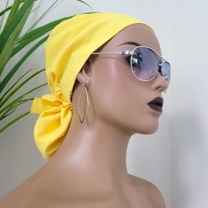 Small, Satin Lined Scrub Hat, Protect Hair w/Satin Lined Ponytail Scrub Cap. Buttons Option, Nurse/Surgical/Dr Cap, Full Satin Lining