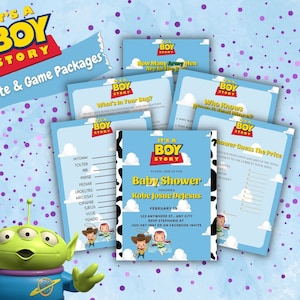 Its A Boy Story Invite & Games