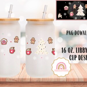 Christmas Ginger Bread 16oz Libby PNG Download