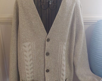 Mens Pure New Wool Cardigan