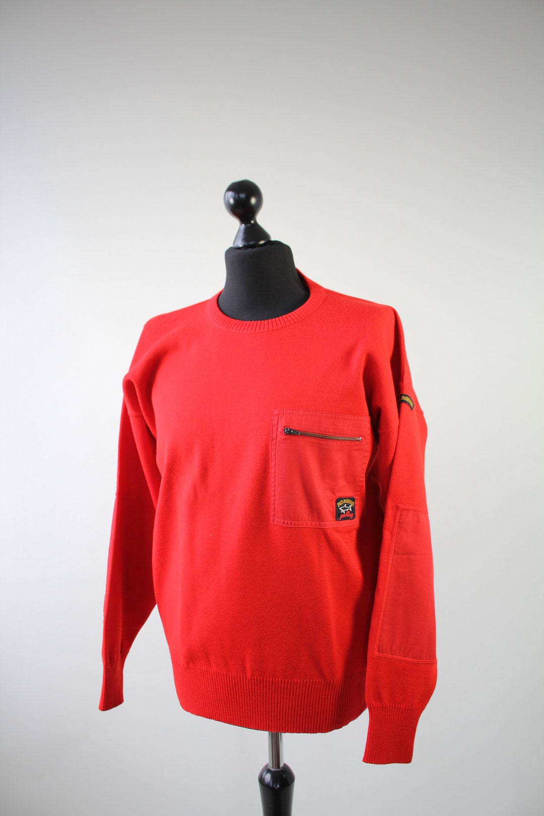 Paul & Shark Yachting Jumper Wool Size M Vintage Red Pullover Sweater ...