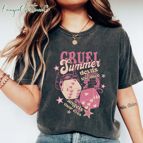 Retro Groovy Cruel Summer T-shirt, Swiftie Fan Merch Shirt, Swiftie Summer Sweatshirt, Lover Album Tee, Music Lover Fan, Swift Girls Concert