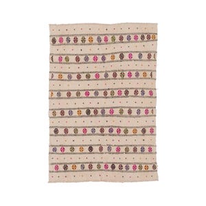 Hemp Bouquet Handwoven Vintage Anatolian Rug, 6&#39;6&quot; x 4&#39;5&quot;