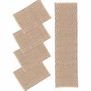 Route Handwoven Hemp Placemat & Table Runner Set