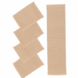 Extracted Diamonds Handwoven Hemp Placemat & Table Runner Set
