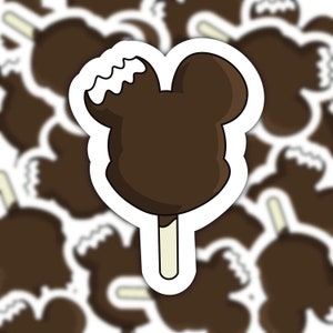 Mickey Inspired Ice Cream Bar Sticker Disney Inspired Sticker Mickey Ice Cream