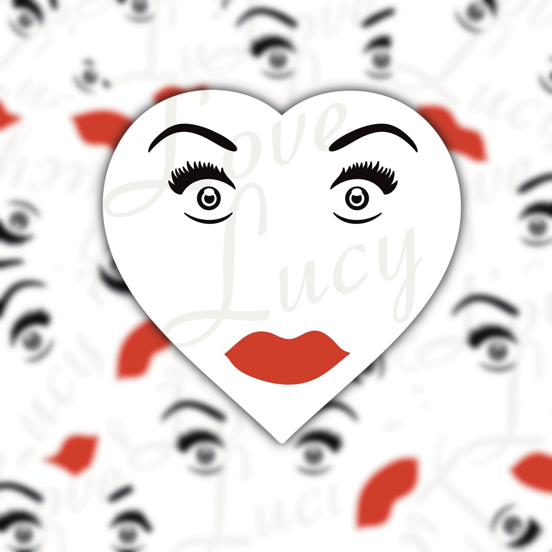 I Love Lucy Inspired Sticker Lucille Ball Sticker Lucy Ricardo Sticker ...