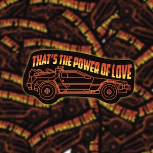 Power of love 80s Sticker Vinyl Sticker