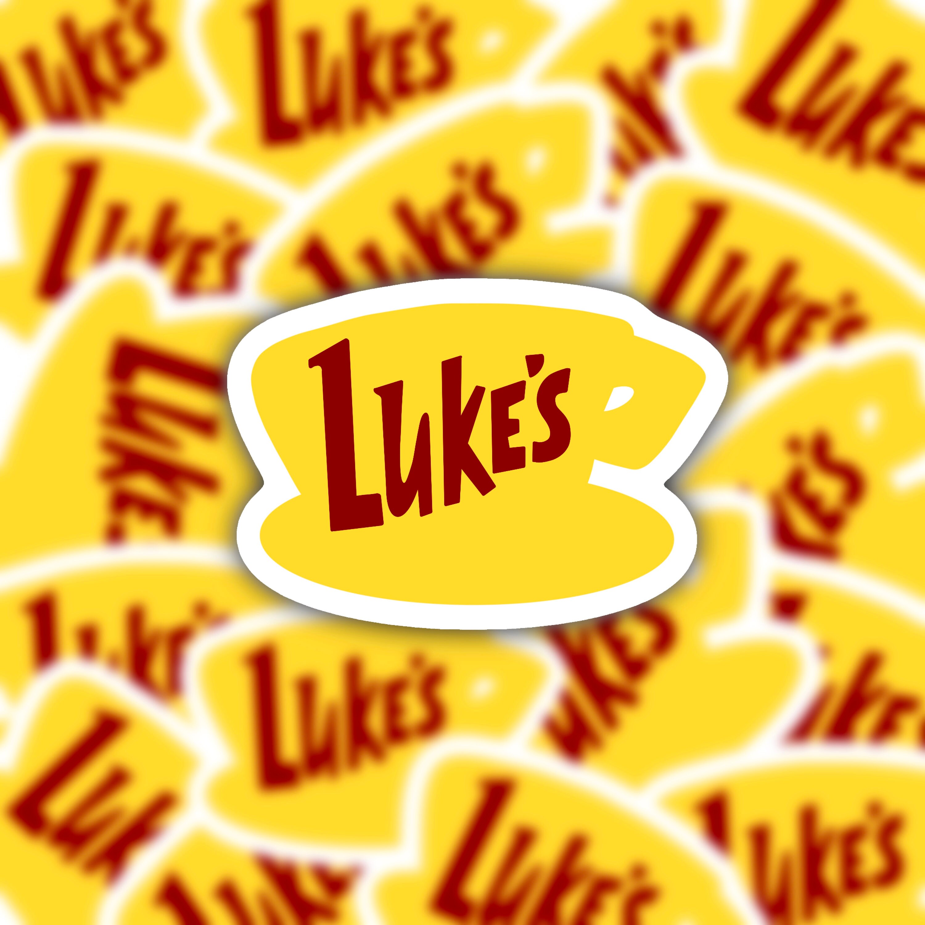 Luke's Coffee Sticker Waterproof