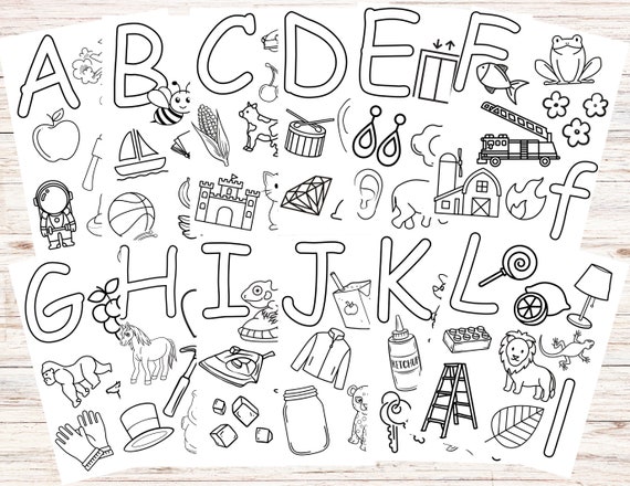 Coloring Pages Alphabet Part Ii Coloring Printable Page