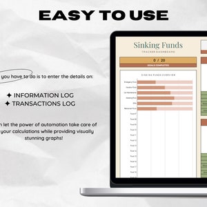 Sinking Funds Tracker for Google Sheets, Personal Finance Spreadsheet ...