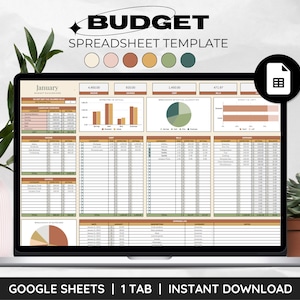 Salaris, tweewekelijks, wekelijks, maandelijks budgetspreadsheet Google Spreadsheets, sjabloon digitale financiële planner, persoonlijke financiën, gezinsbudget