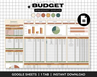 Szablon budżetu Arkuszy Google: Planer finansów osobistych (wersja cyfrowa do pobrania)