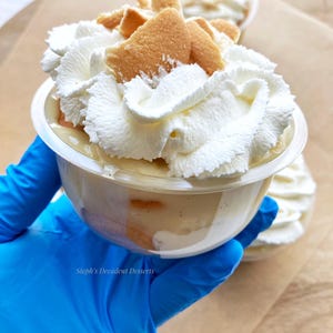 Banana Pudding Dessert Cups Digital Recipe, Printable PDF Banana Dessert recipe