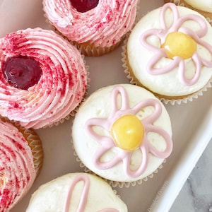 Bakery Style Raspberry & Lemon Cupcakes Digital Recipe, Printable PDF cupcake recipes