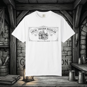 Local Tavern Regular T-Shirt | Medieval Tavern Illustration T-Shirt