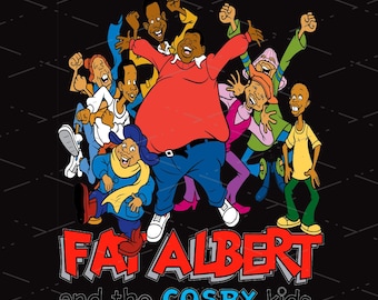 Adventures of Fat Albert and the Cosby Kids American animated series Fantasy Characters, Fat Albert Jackson, Sublimation Designs, PNG file