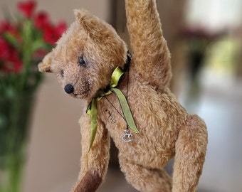 Handgefertigter Künstlerteddybär, Größe 16.9 43cm, Kuscheltiere, OOAK-Teddy, Muttertagsgeschenk, Vintage-Stil, traditioneller Bär
