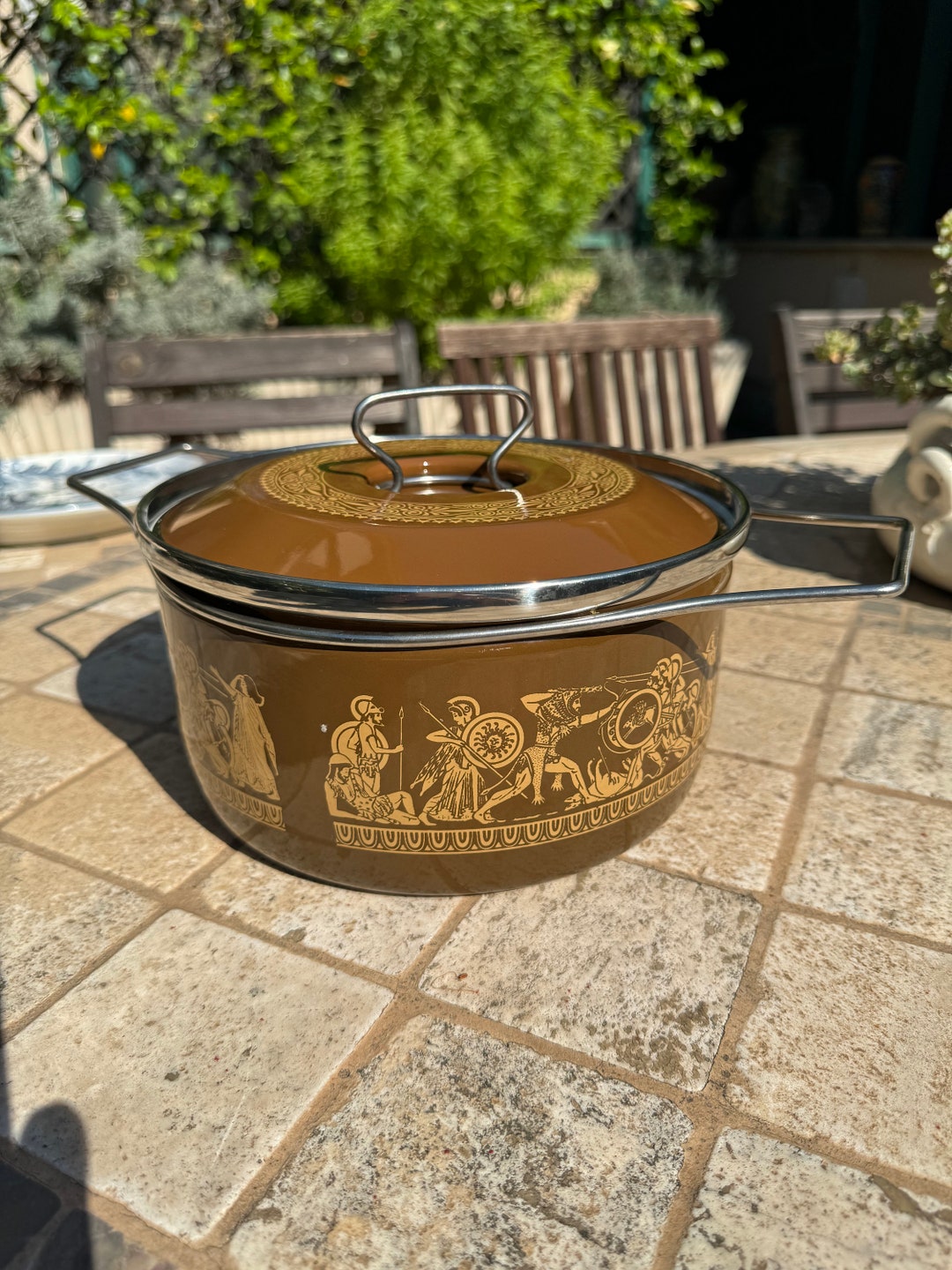 Vintage Lifestyle Concept Store : MINI COCOTTE , TÔLE ÉMAILLÉE , ROUGE