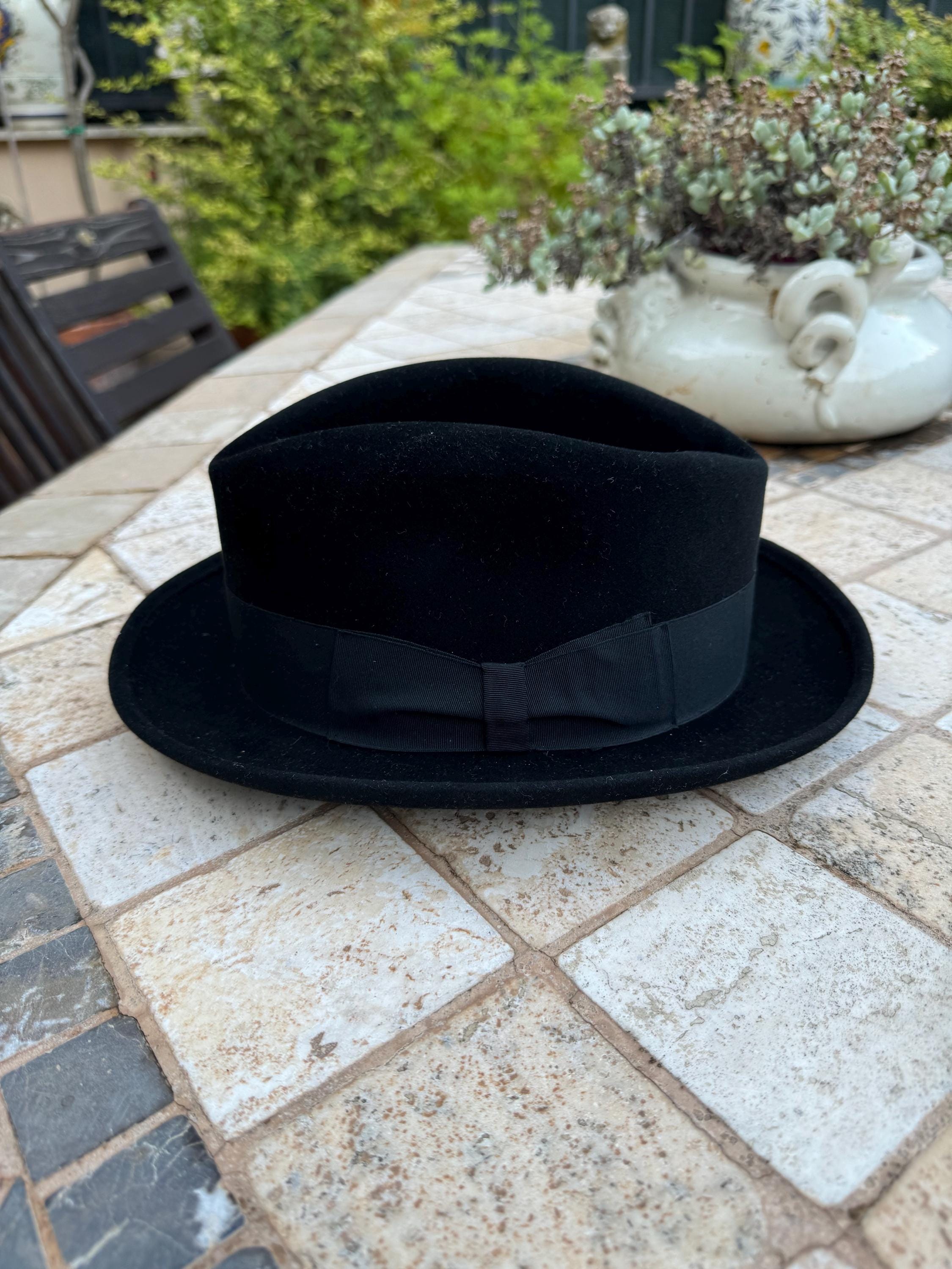 Beautiful Borsalino Fedora Black Hat Grand Prix Paris 1900 Beautiful Borsalino Fedora Black Hat Grand Prix Paris 1900