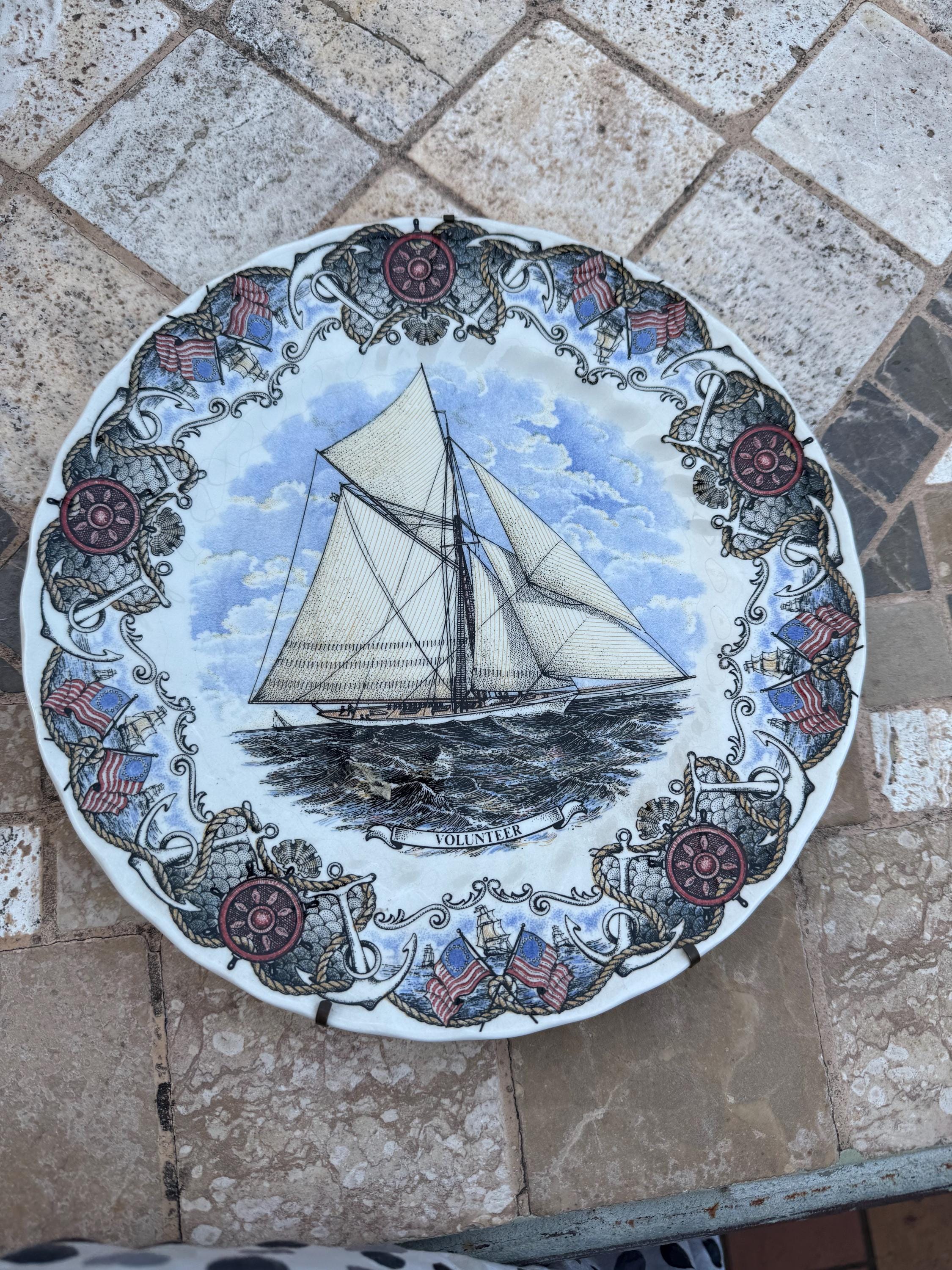 churchill England希少ヴィンテージボウル Vintage Churchill China England Blue Willow Dinner Plate 10.5