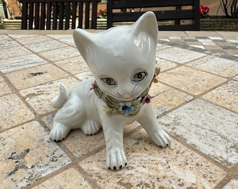 Koolkatkoo Fioriera In Ceramica A Forma Di Gatto Nero 20,3 Cm - Vaso Per Piante Grasse Con Piattino, Decorazione Casa Per Amanti Dei Gatti - 3