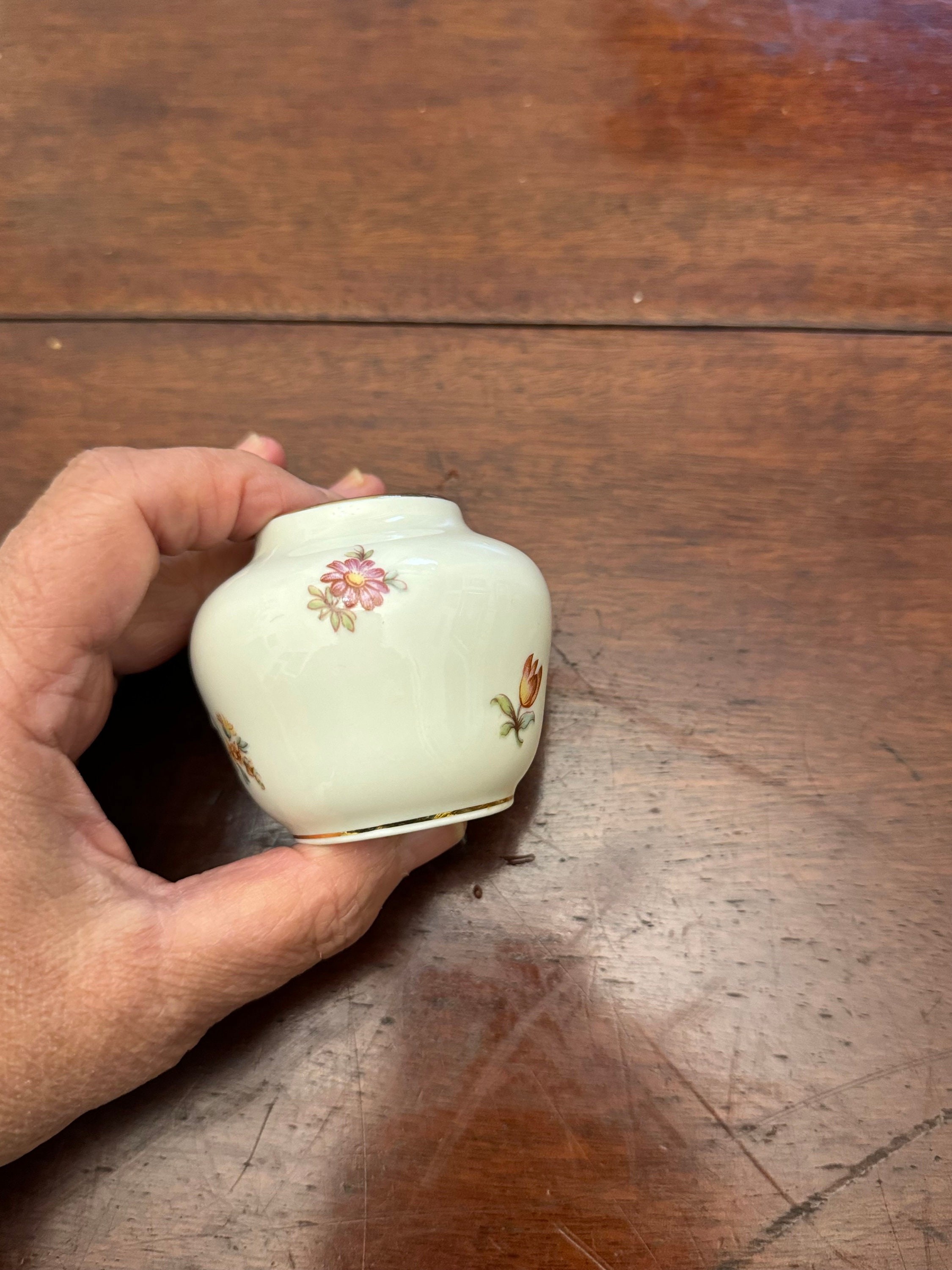 ヴィンテージRWKバイエルンミニチュア磁器花瓶：花飾り装飾 - Etsy 日本