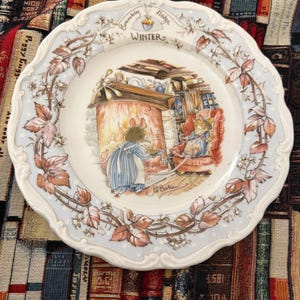 Royal Doulton - Brambly Hedge - Collezione Quattro Stagioni - Piatto invernale da 8&quot;/20 cm