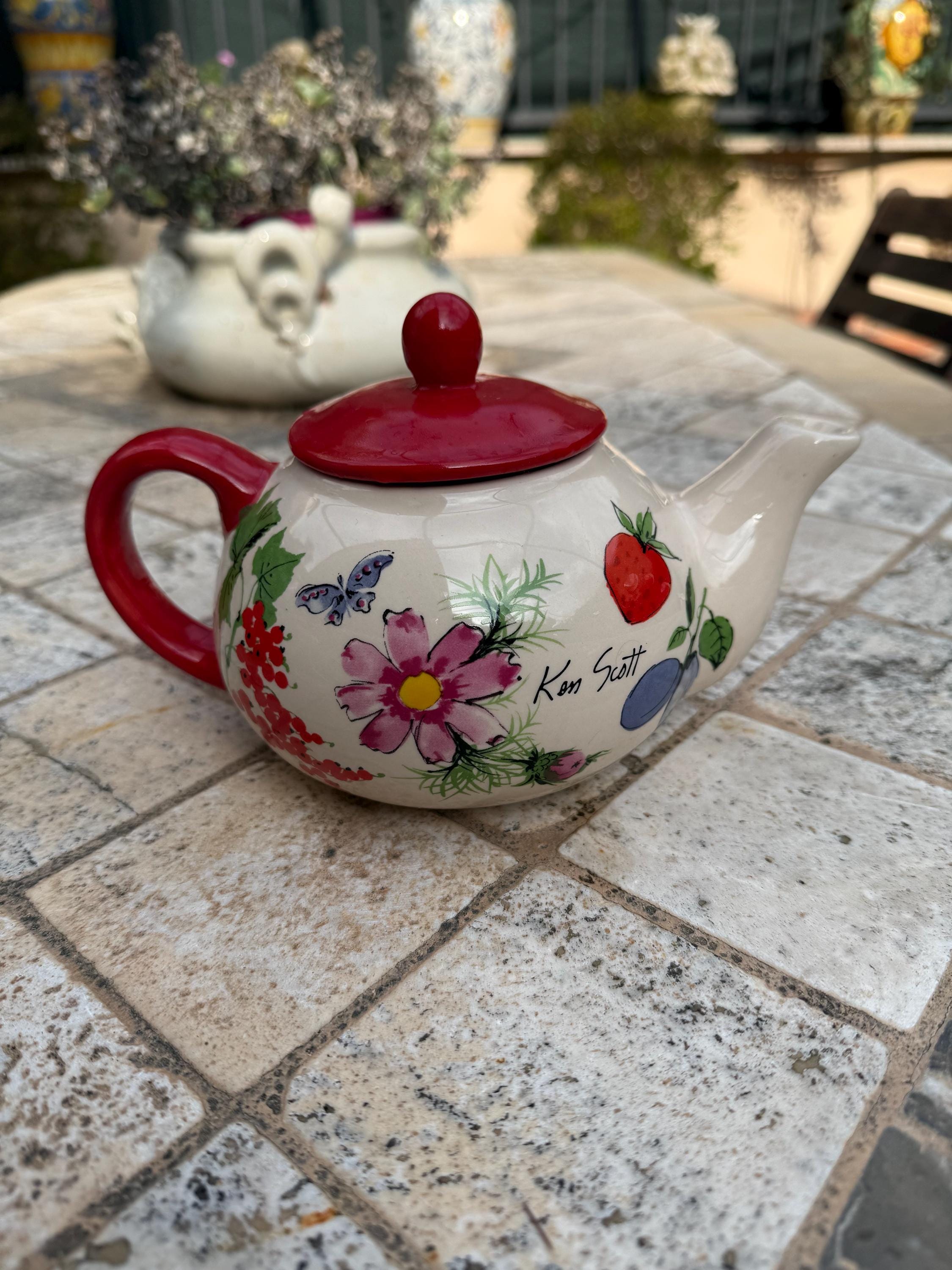 CAPODIMONTE焼き　陶器花束 証明書付き CAPODIMONTE焼き 陶器花束 証明書付き イタリア家具・クラシック家具