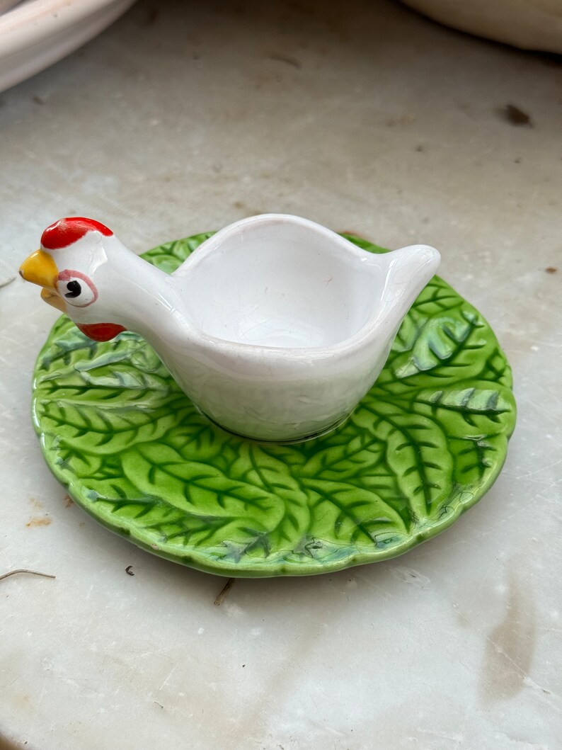 Portauovo A Forma Di Pulcino In Ceramica - Set Da 3 Colorati E Divertenti - copertina