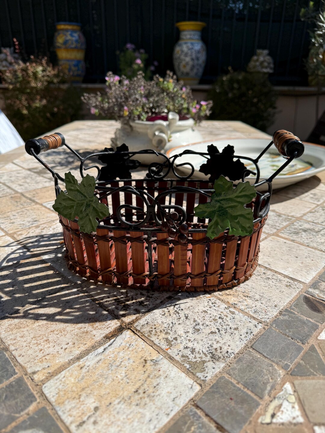 Cesto da Picnic all'aperto in Rattan cesto in ... – Grandado