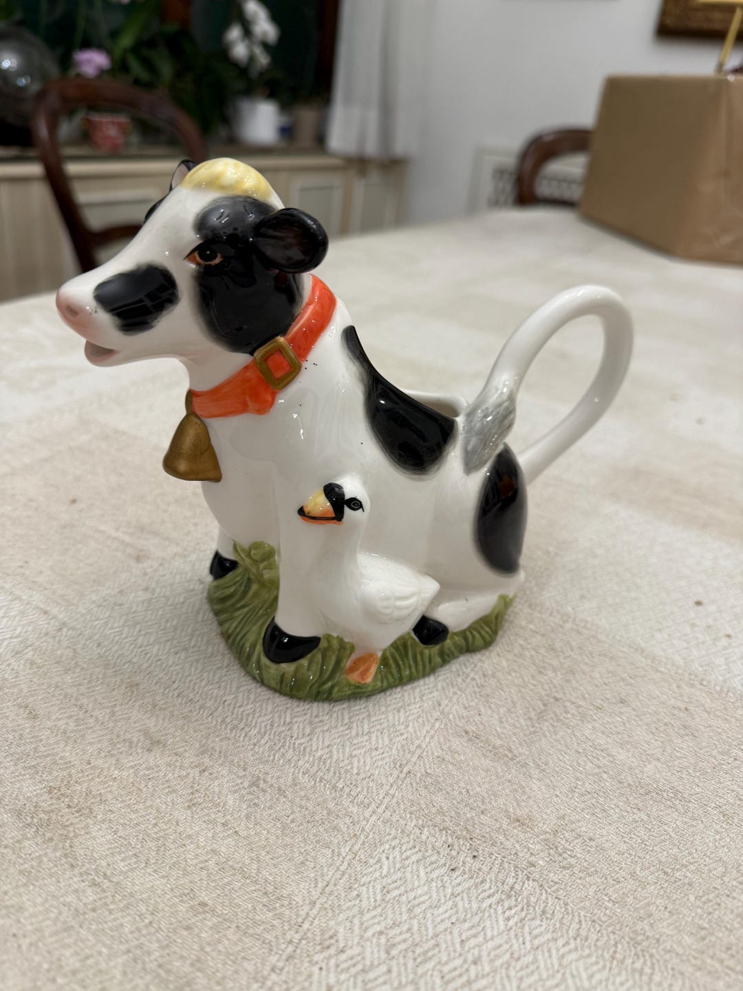 Baci Perugina grande svuotatasche in ceramica + lattiera corriere