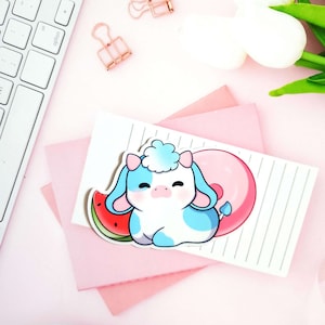 Cute Cow Glossy Vinyl Sticker - Stickers - Cow