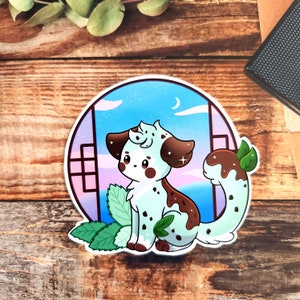 Kawaii Hund Glossy Vinyl Sticker - Aufkleber - Hund