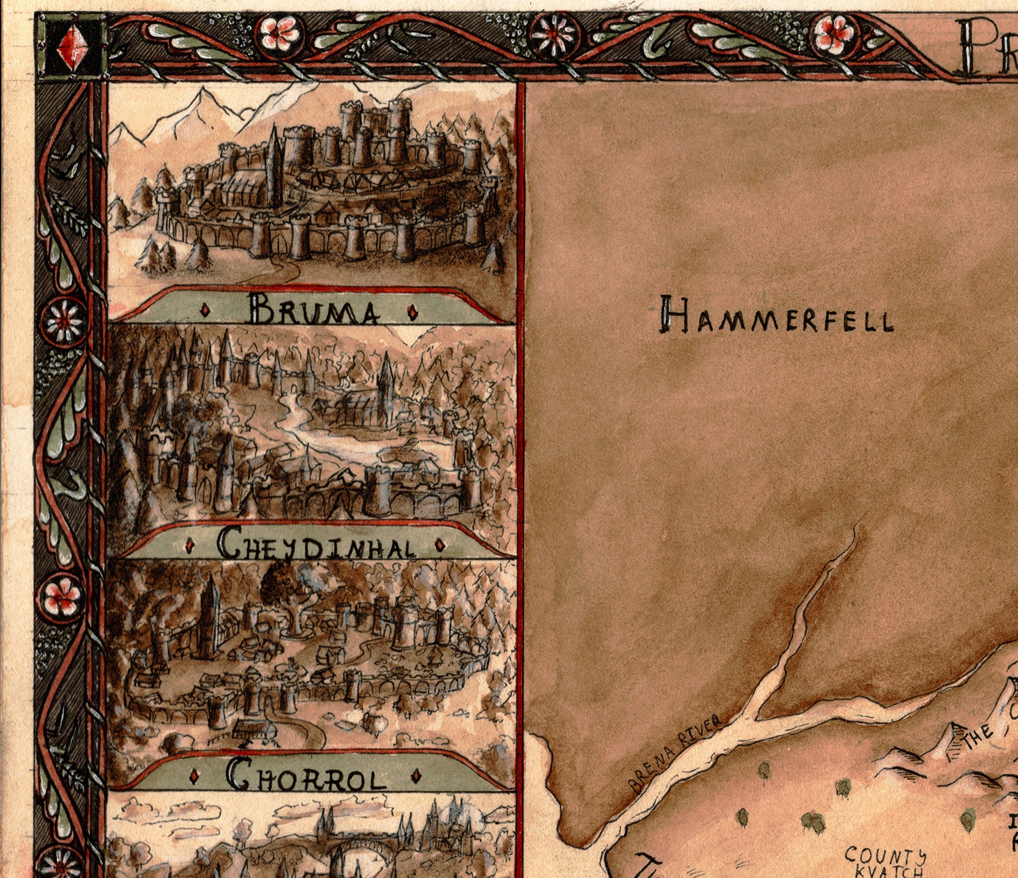 シロディールの地図（TES IV: オブリビオン） - Etsy 日本