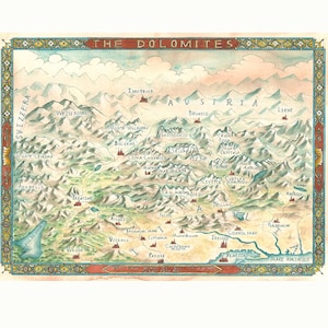 Carte des Dolomites