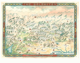 Carte des Dolomites