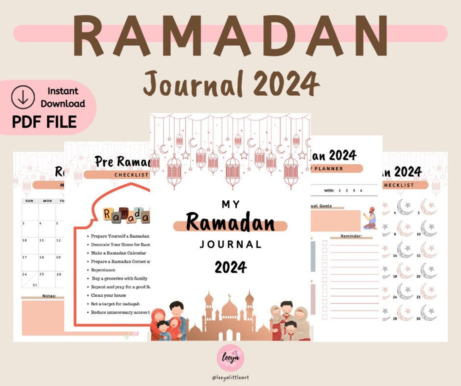 Ramadan Journal 2024, Printable Ramadan Calendar, Ramadan Journal With