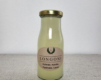 fermentierter Gemüsesaft Kohlrabi, Pastinake, Karotte, Lauch