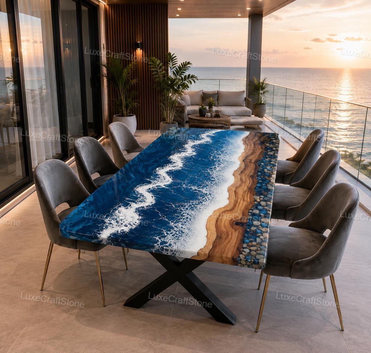 Ocean resin table - Etsy 日本